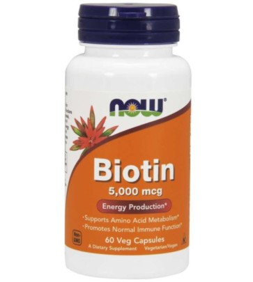 Biotin 5.000 60 caps NOW Foods