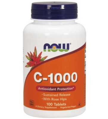 C 1000 Vitamina 100 tablets NOW Foods